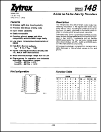 Click here to download ZX74AHCT148J Datasheet