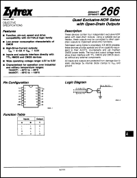 Click here to download ZX74AHCT266J Datasheet