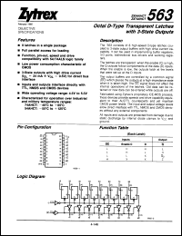 Click here to download ZX74HCT563J1 Datasheet