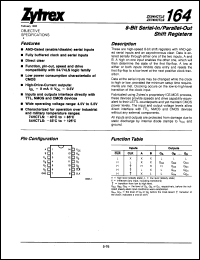 Click here to download ZX74HCTLS164J Datasheet