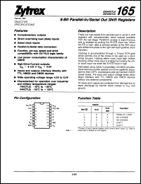 Click here to download ZX54HCTLS165J Datasheet