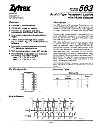 Click here to download ZX74HCT563N2 Datasheet