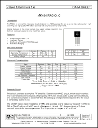 Click here to download MK484 Datasheet