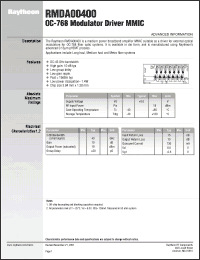 Click here to download RMDA00400 Datasheet