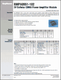Click here to download RMPA0951-102 Datasheet