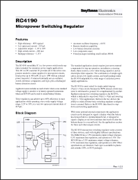 Click here to download RC4190N Datasheet