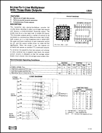 Click here to download 54LS251W Datasheet