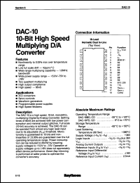 Click here to download DAC10BD/883B Datasheet