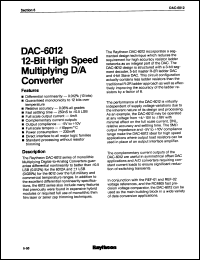 Click here to download DAC6012CN Datasheet