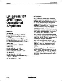 Click here to download LF157DE/883B Datasheet