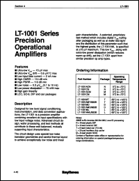 Click here to download LT1001CM Datasheet
