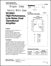 Click here to download RC2043NB Datasheet