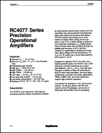 Click here to download RC4077FD Datasheet
