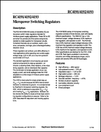 Click here to download RC4191DE Datasheet