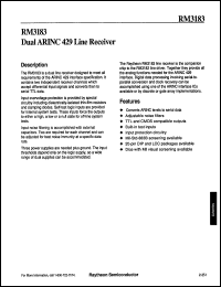 Click here to download RM3183D/883B Datasheet