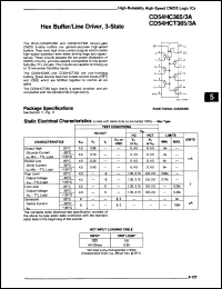 Click here to download CD74HC365EX Datasheet