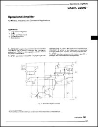 Click here to download CA307EX Datasheet
