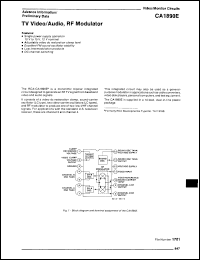 Click here to download CA1890E Datasheet