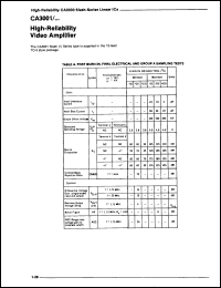 Click here to download CA3001 Datasheet