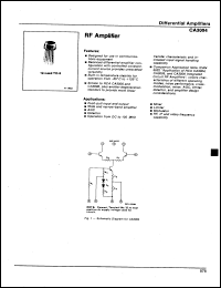 Click here to download CA3004H Datasheet