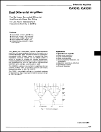 Click here to download CA3051 Datasheet