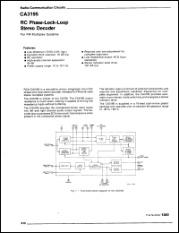 Click here to download CA3195E Datasheet
