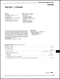 Click here to download CA3199E Datasheet