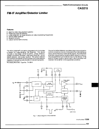 Click here to download CA3215E Datasheet