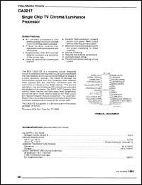 Click here to download CA3217EX Datasheet