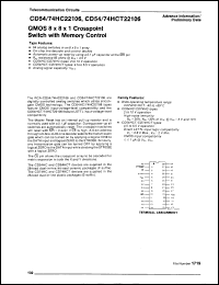 Click here to download CD74HCT22106EX Datasheet