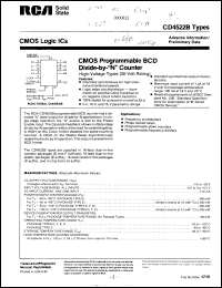Click here to download CD4522BE98 Datasheet