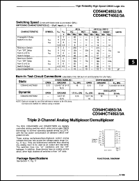 Click here to download CD74HCT4053E98 Datasheet