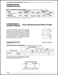 Click here to download CD54HCT4520F/3A Datasheet