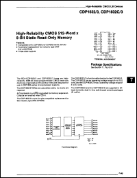 Click here to download CDP1832CD/3A Datasheet