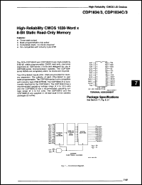 Click here to download CDP1834CD3 Datasheet
