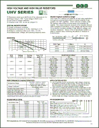 Click here to download UHV3-1001-FT Datasheet