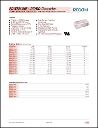 Click here to download RP03-2412DD Datasheet