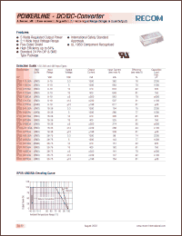 Click here to download RP05-1215SA Datasheet