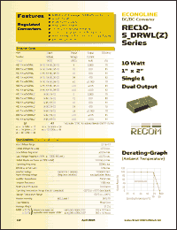 Click here to download REC10-4824DRWLZ Datasheet