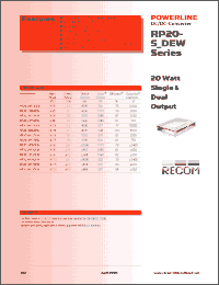 Click here to download RP20-2433 Datasheet
