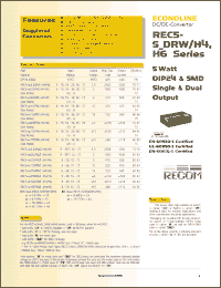 Click here to download REC5-4809SRWH6 Datasheet