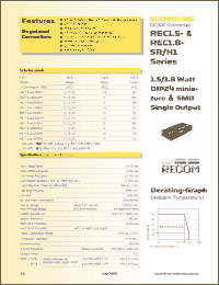 Click here to download REC1.5-0505SRH1 Datasheet