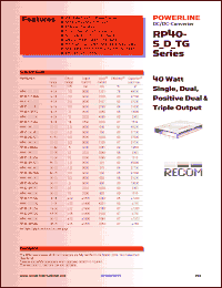 Click here to download RP40-4815DG Datasheet