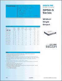 Click here to download RP50-242.5S Datasheet