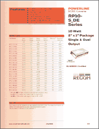 Click here to download RP10-1205DEN Datasheet