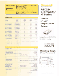 Click here to download REC15-1212DRWZH Datasheet