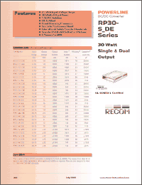 Click here to download RP30-121.8SE Datasheet