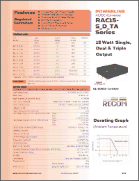 Click here to download RAC15-0512TA Datasheet