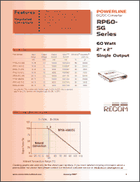 Click here to download RP60-4815SG Datasheet