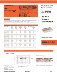 Click here to download RPP20-2405DW Datasheet